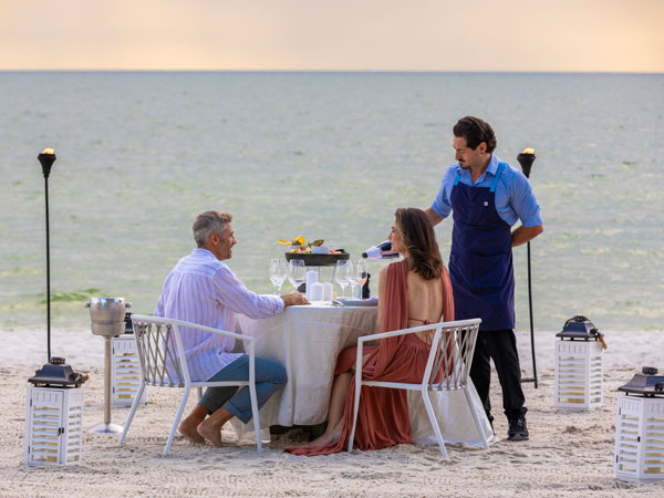 Dining On The Beach